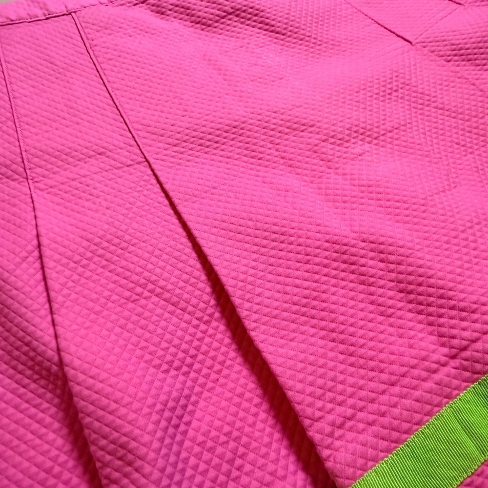💖 Lilly Pulitzer Preppy Pink Tennis Skort | Lime Green Trim | Size 4 - Picture 10 of 11